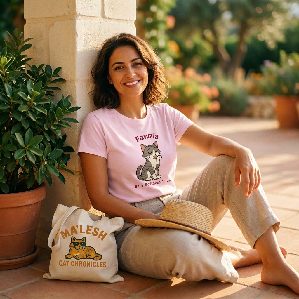 Fawzia Gracefully Unbothered Tee by Ma'lesh